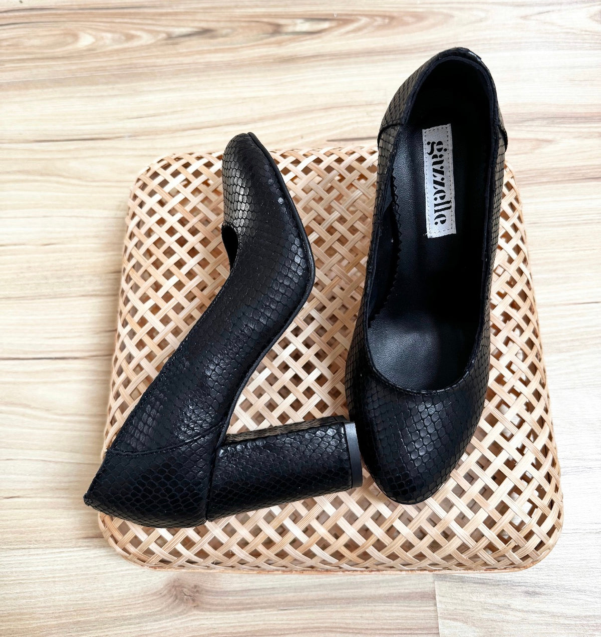 Pantofi, sarpe negru, toc de 9,5cm, marimea 39