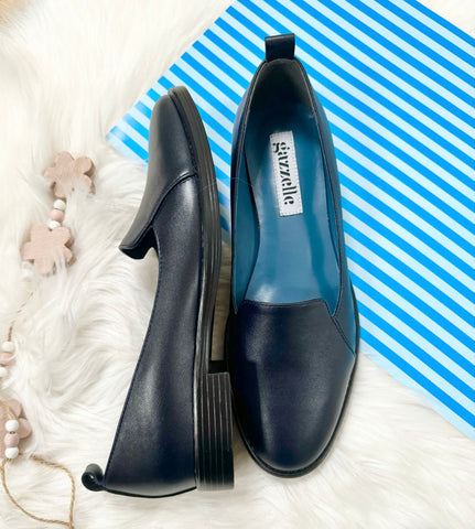 Mocasini, bleumarin, marimea 38
