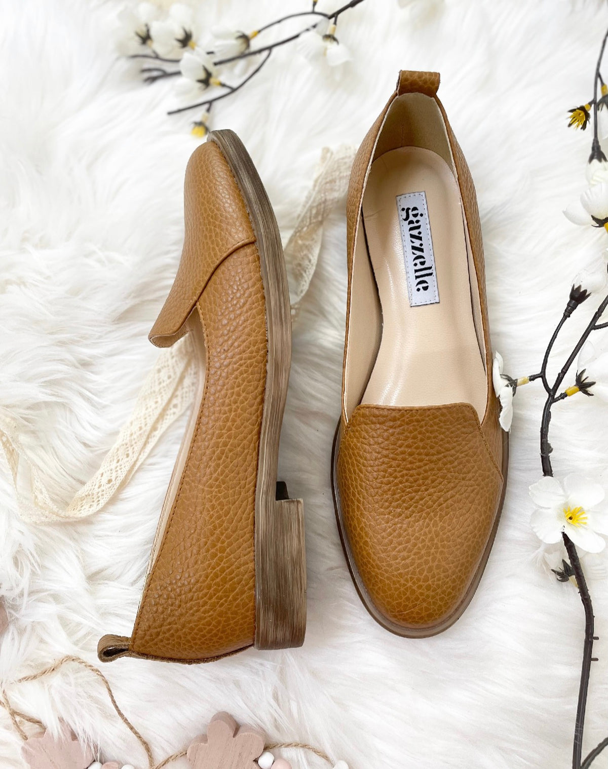 Mocasini, camel, marimea 41