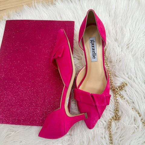 Pantofi, roz intens, toc de 5 cm, marimea 41