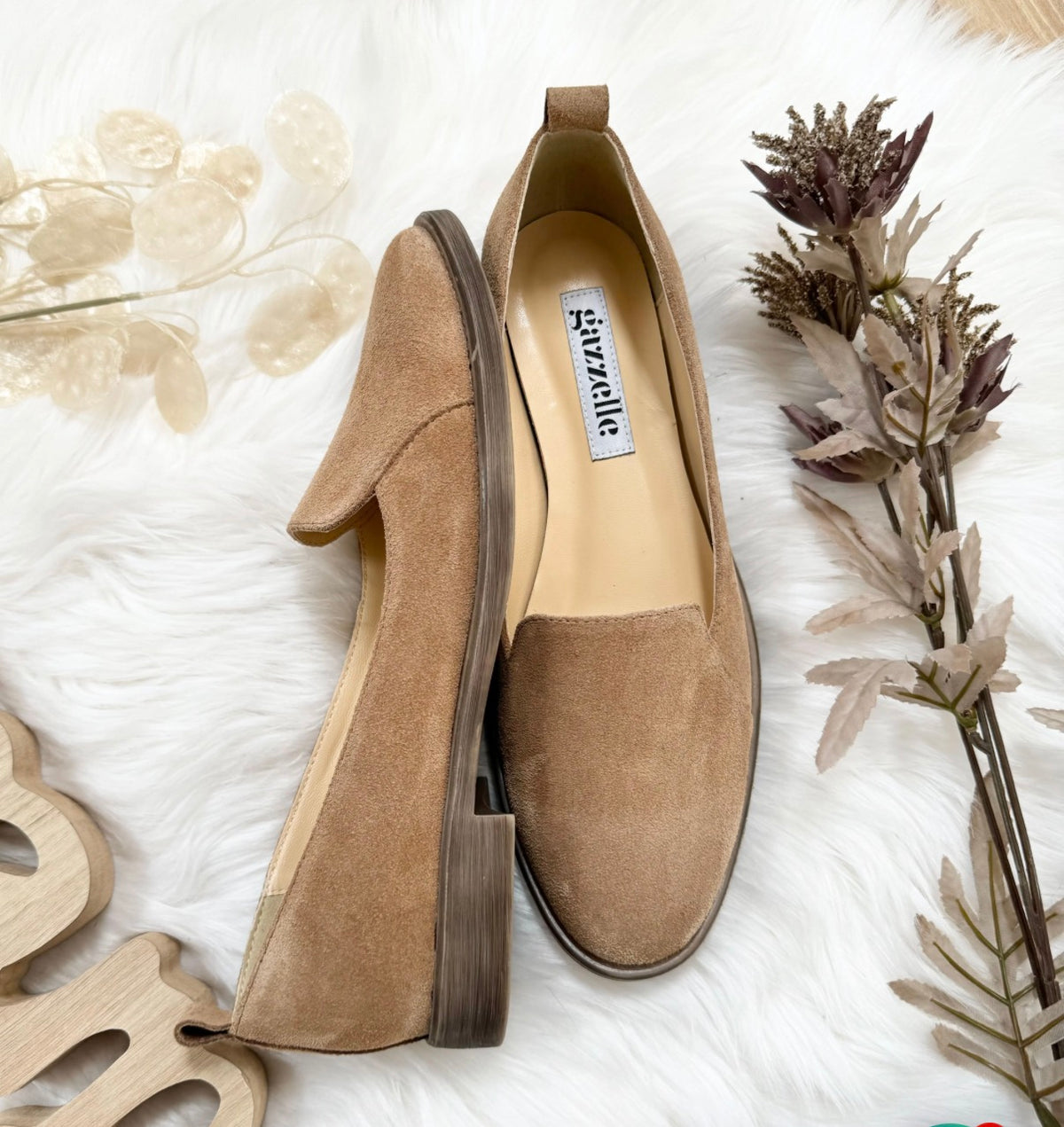 Mocasini, camel, marimea 35