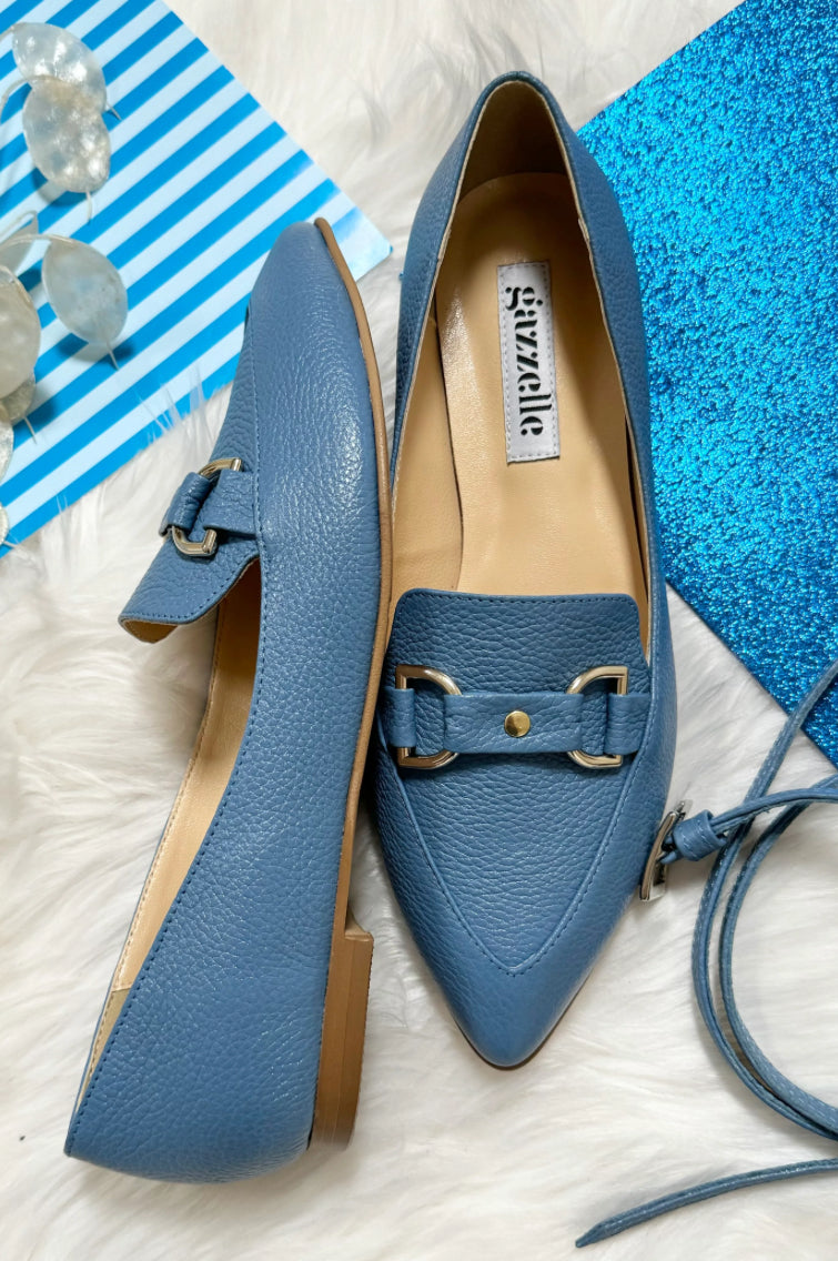 Balerini, bleu, marimea 38