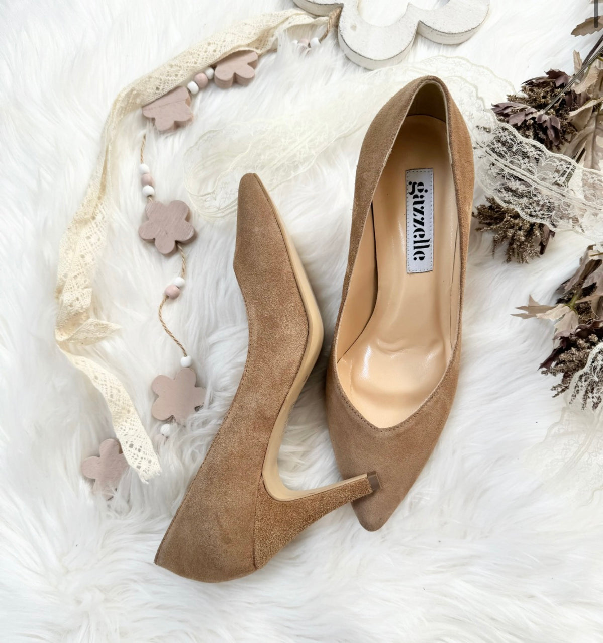 Pantofi, camel, toc de 8cm, marimea 37