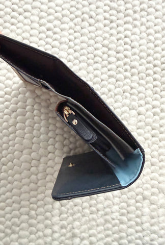 NEW Portofel dama piele naturala negru