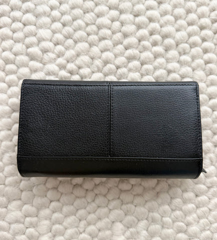 NEW Portofel dama piele naturala negru